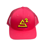 Trucker Hat Red  (Black + Yellow)