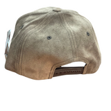 Snap Back Brown Suede