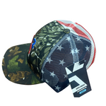 Trucker Hat Hunting v.2 ( Red + White + Blue )