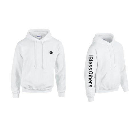 I Bless Others Hoodie ( White)