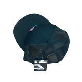 Trucker Hat Black  (Pink + Blue + Pink)