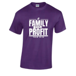 Family Over Profit t-shirt ( Purple)