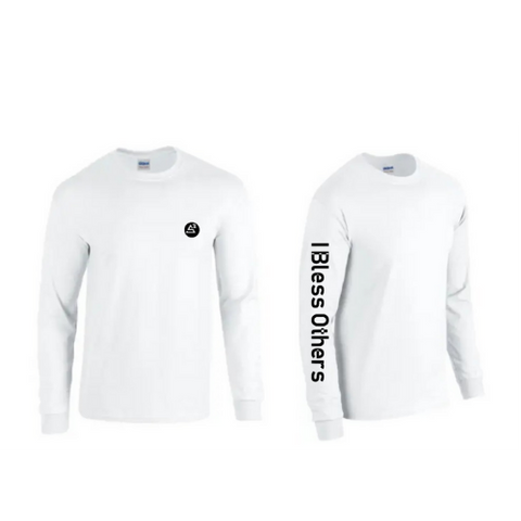 I Bless Others  Long Sleeve T-shirt ( White)