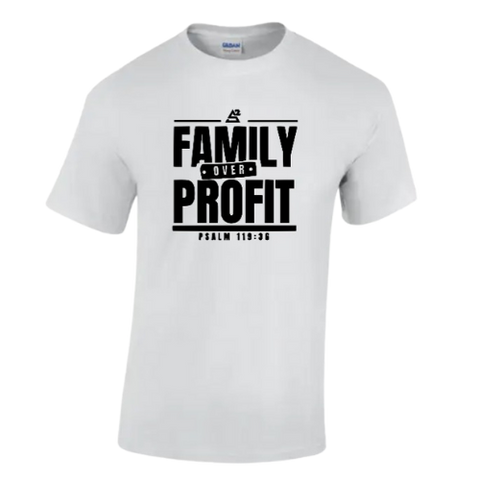 Family Over Profit t-shirt ( White )