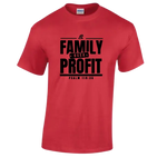 Family Over Profit t-shirt ( Red )