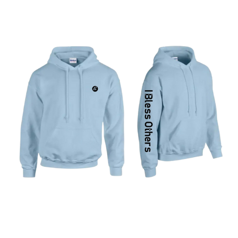 I Bless Others Hoodie ( Light Blue)