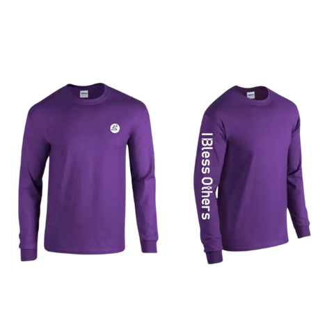 I Bless Others  Long Sleeve T-shirt ( Purple)